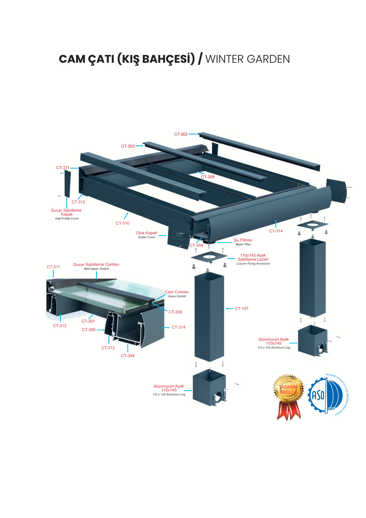 Cam tavan teknik